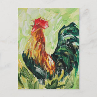 Carte Postale Coloré Keith le RoosterRooster