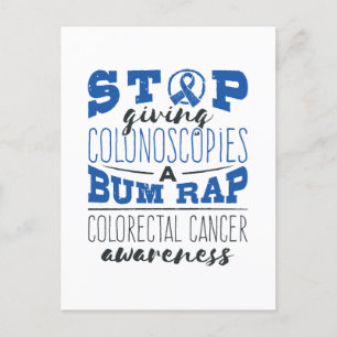 Carte Postale Colorectal Cancer Sensibilisation Colonoscopie Bum