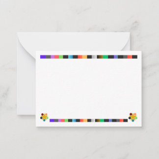 Carte postale colorée