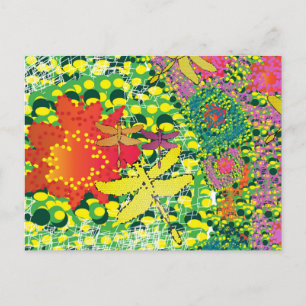 Carte postale colorée du désert