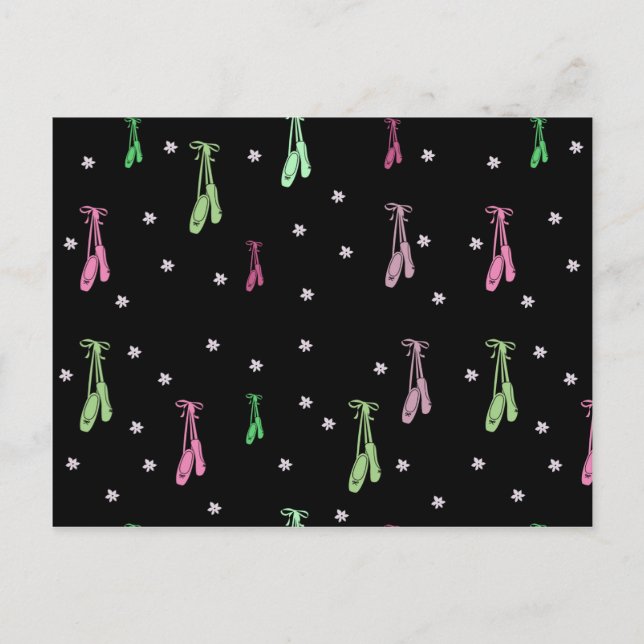 Carte Postale Colorful Ballet Pattern (Devant)
