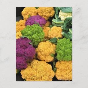 Carte Postale Colorful Cauliflower
