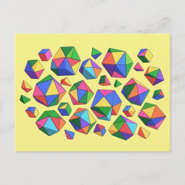 Carte Postale Colorful Cubes (Devant)