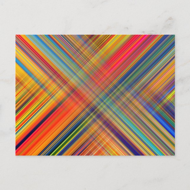 Carte Postale Colorful Kriss Kross Pattern (Devant)
