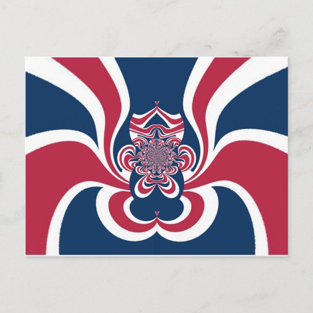 Carte Postale Colors unis : Motif mondial coloré (Devant)