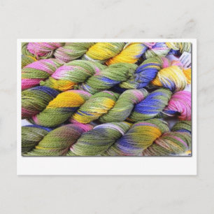 Carte Postale ColorSpun : Naturel, Fil teint à la main
