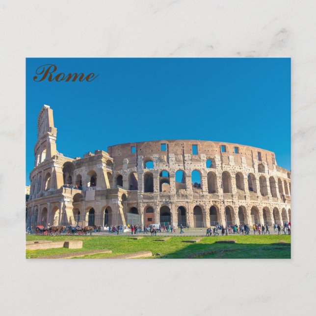 Carte Postale Colosseum à Rome (Devant)