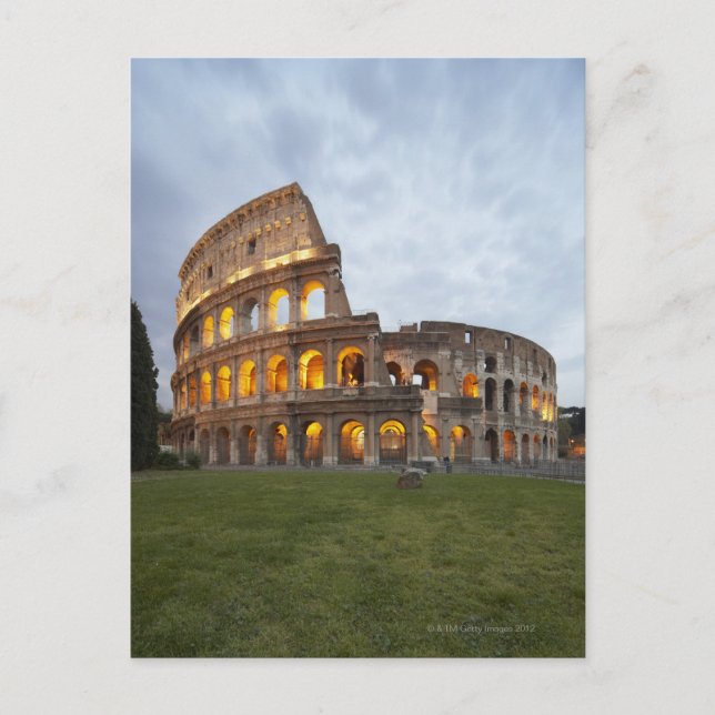 Carte Postale Colosseum à Rome (Devant)