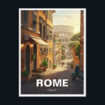 Carte Postale Colosseum de Rome Italie<br><div class="desc">Le Colosseum romain, symbole durable de la grandeur de la Rome antique, est l'une des réalisations architecturales les plus remarquables de l'Antiquité. Achevé en 80 après J.-C. sous l'empereur Titus, cet immense amphithéâtre - également connu sous le nom d'Amphithéâtre flavien - a été conçu pour accueillir des combats de gladiateurs,...</div>