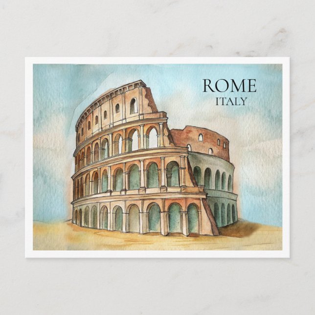Carte Postale Colosseum Italie - Iconic Landmark C (Devant)