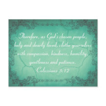 Colossiens Personnalisés 3:12 Kindness Bible Verse