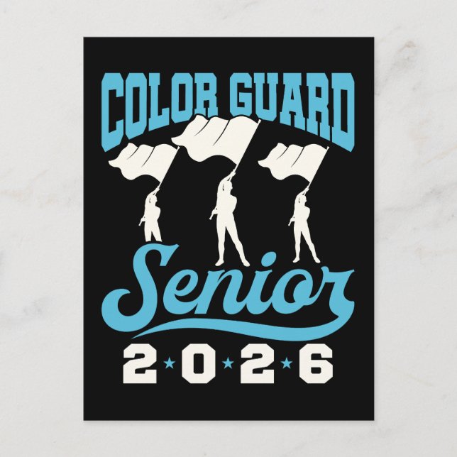 Carte Postale Colour Guard Senior Class of 2026 Graduation (Devant)