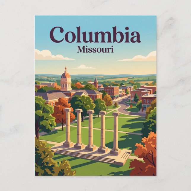 Carte Postale Columbia, Missouri (Devant)