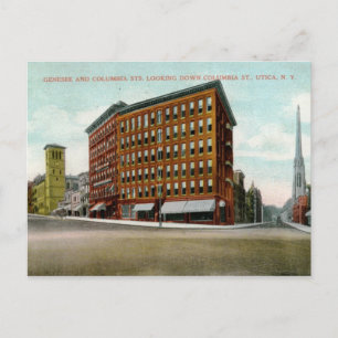 Carte Postale Columbia St., Utica, NY 1909 Vintag