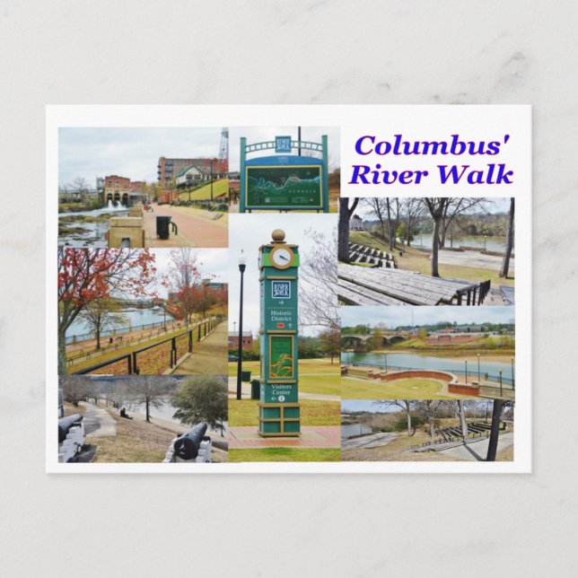Carte Postale Columbus GA River Walk Postcard (Devant)