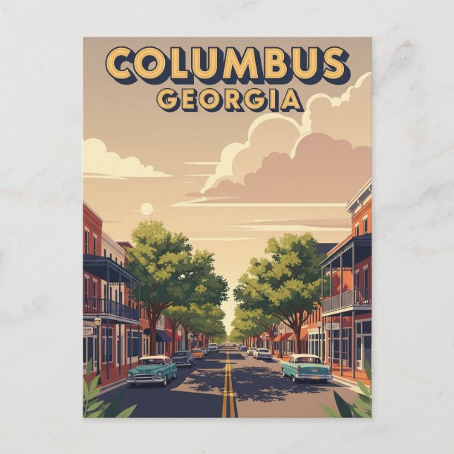 Carte Postale Columbus Georgia Travel (Devant)