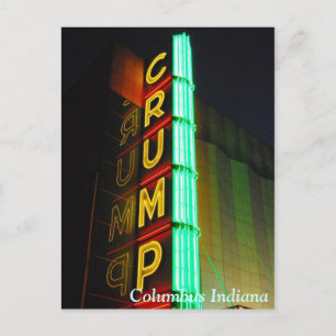 Carte Postale Columbus Indiana Crump Theatre