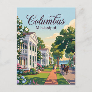 Carte Postale Columbus, Mississippi