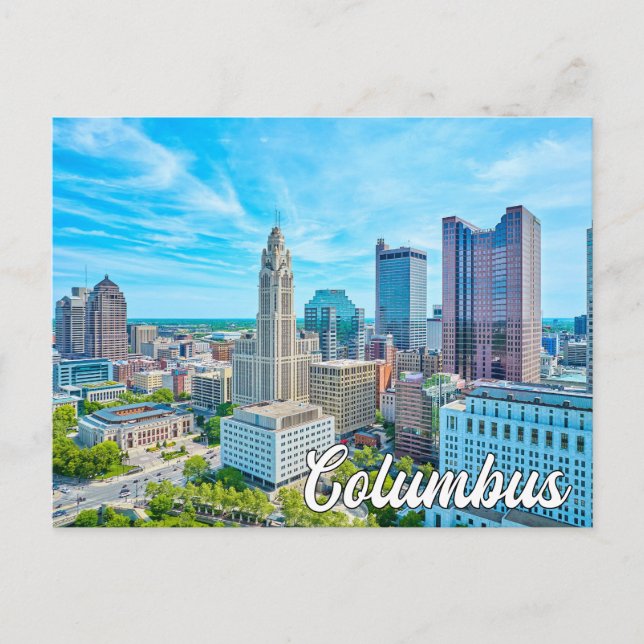 Carte Postale Columbus, Ohio, États-Unis (Devant)