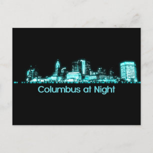 Carte Postale Columbus Skyline