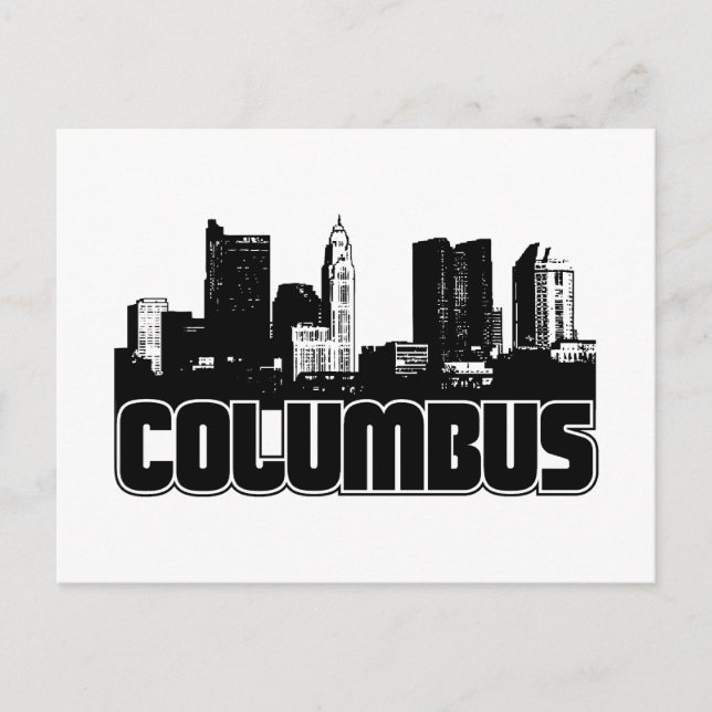 Carte Postale Columbus Skyline (Devant)