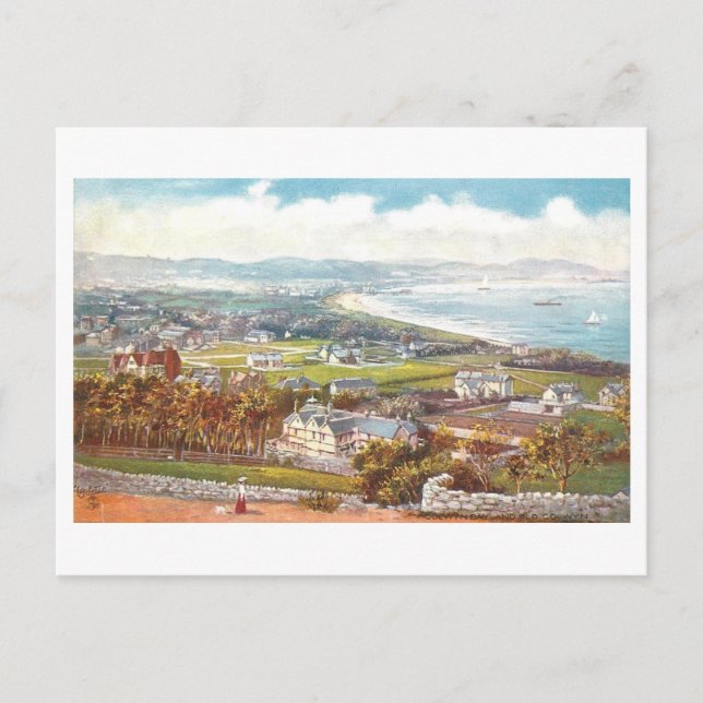 Carte Postale Colwyn Bay et Old Colwyn d'antan (Devant)