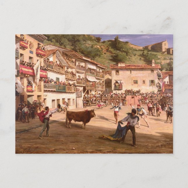 Carte Postale Combat d'entraînement en Biscaye, 1869 (Devant)