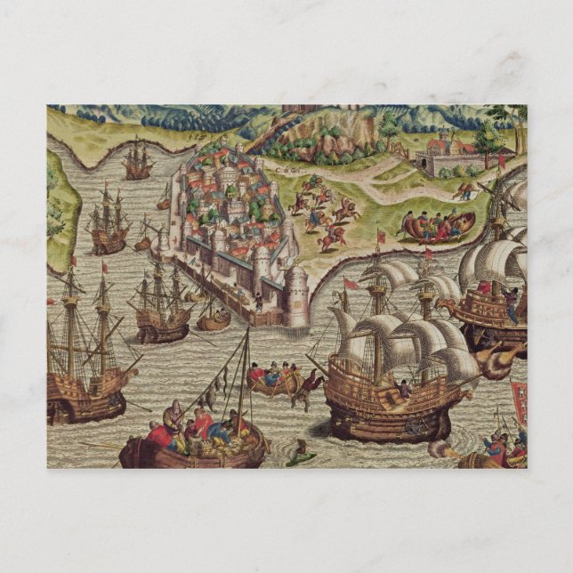 Carte Postale Combat naval (Devant)