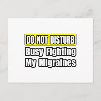 Carte Postale Combattre activement ma migraine