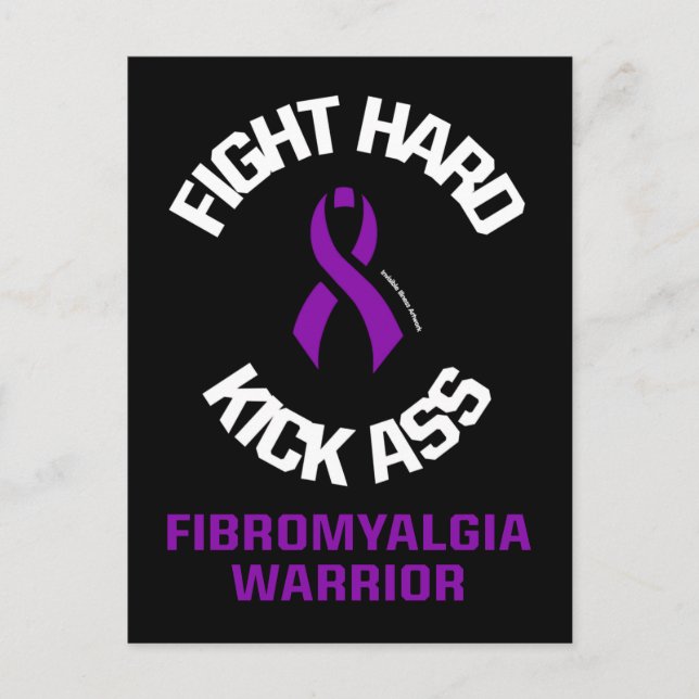 Carte Postale Combattre Dur...Fibro (Devant)