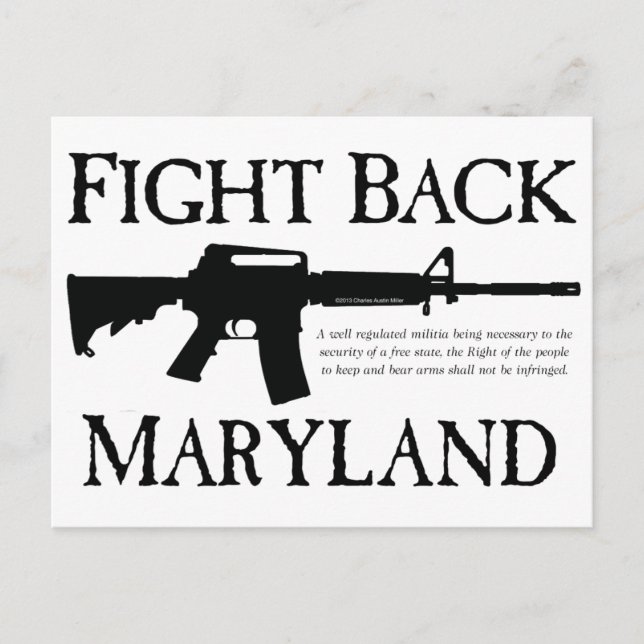 CARTE POSTALE COMBATTRE MARYLAND (Devant)