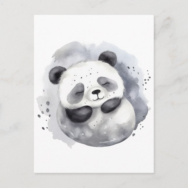 Carte Postale Combattre Panda (Devant)