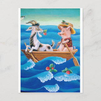 Carte Postale "Combien de fraises poussent dans la mer ?"