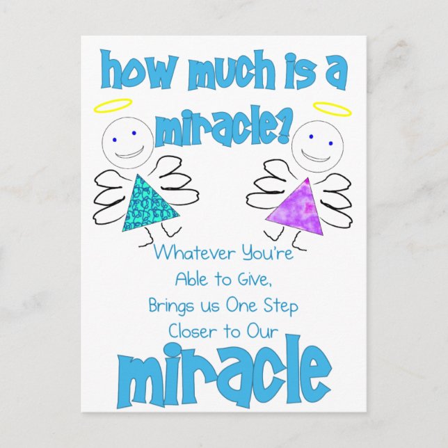 Carte Postale Combien y a-t-il de miracle ? (Devant)