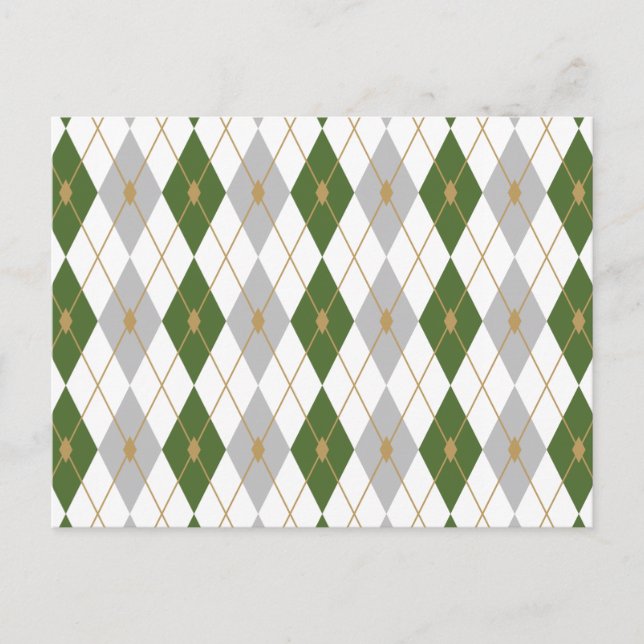 Carte Postale Combinaison de couleurs Rhombus 3 (Devant)
