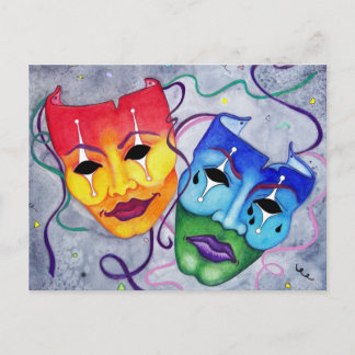 Carte Postale Comédie et tragédie