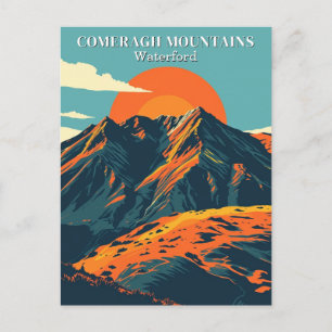 Carte Postale Comeragh Mountains Irlande Vintage voyage irlandai