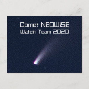 Carte Postale Comet NEOWISE Watch Team 2020