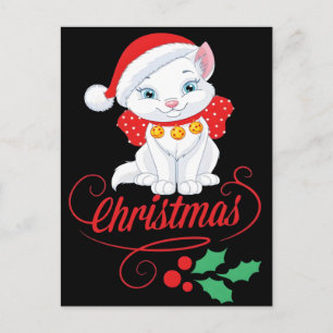 Carte Postale Comfort Colors® Arbre de Noël et Chat 2025