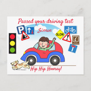 Carte Postale Comic Passed your Driving Test Personalized Postca