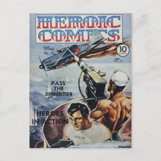 Carte Postale Comics héroïques