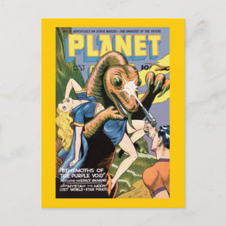 Carte Postale Comics Planètes