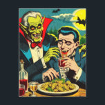 Carte Postale Comics Vampire d'horreur vintage<br><div class="desc">Comics Vampire d'horreur vintage</div>