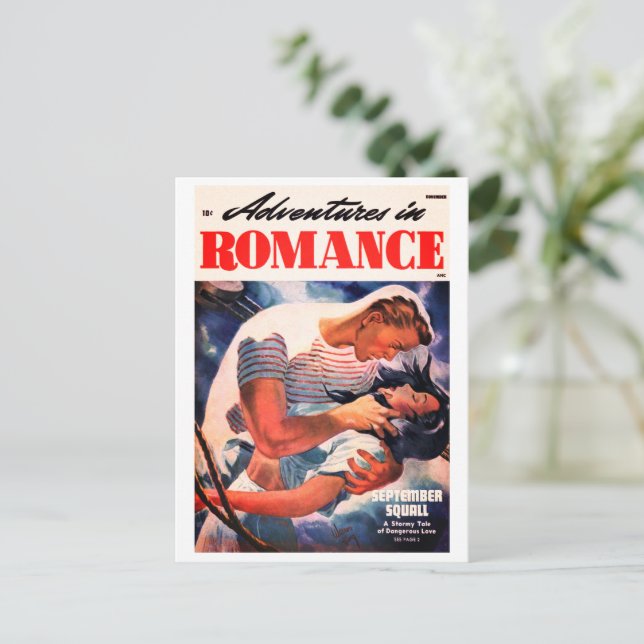 Carte postale comique classique (Debout devant)