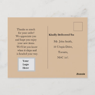 Carte Postale Commande de Noël 