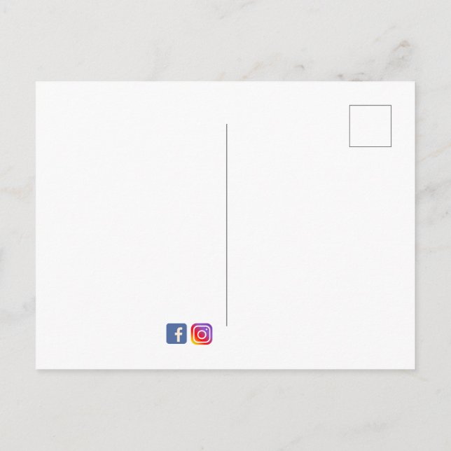 Carte Postale Commande personnalisée pour Tina (Dos)