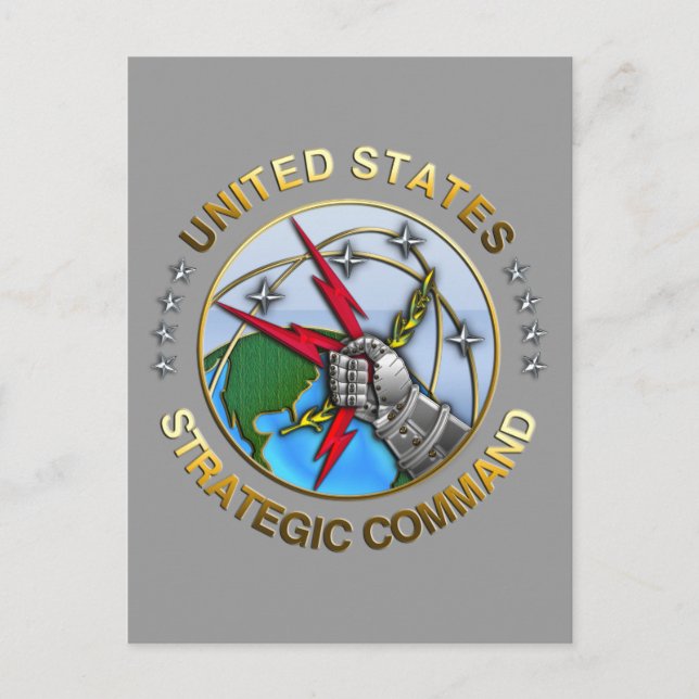 Carte Postale Commandement stratégique des États-Unis (Devant)