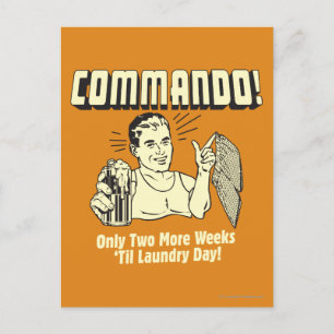 Carte Postale Commando : 2 Semaines Jusqu'À La Lessive Jour