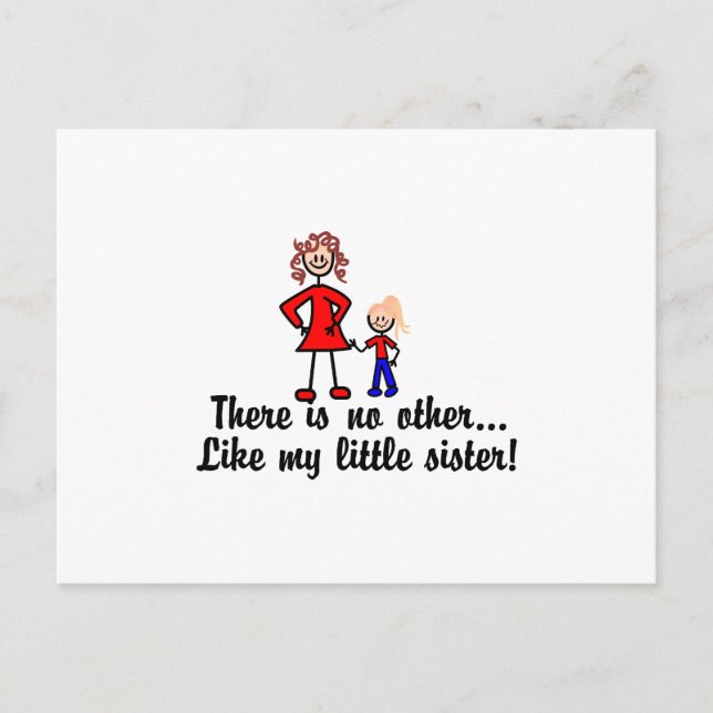 Carte Postale Comme Ma Petite Soeur (Devant)