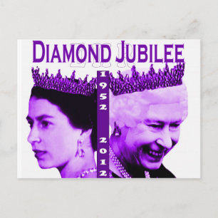 Carte postale commémorative du jubilé de diamant